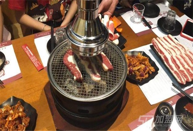 围炉夜话炭火烤肉