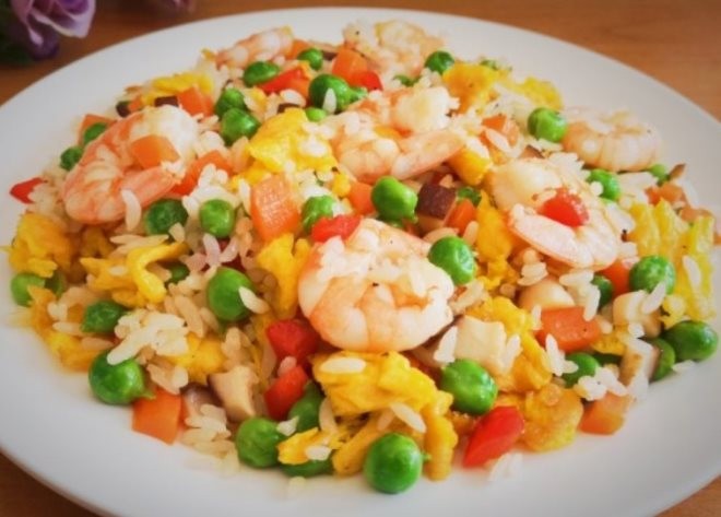抖少年海鲜炒饭